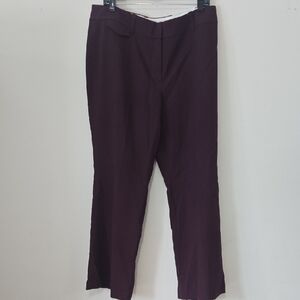 LOFT Women's Boot Cut Pants in Dark Purple